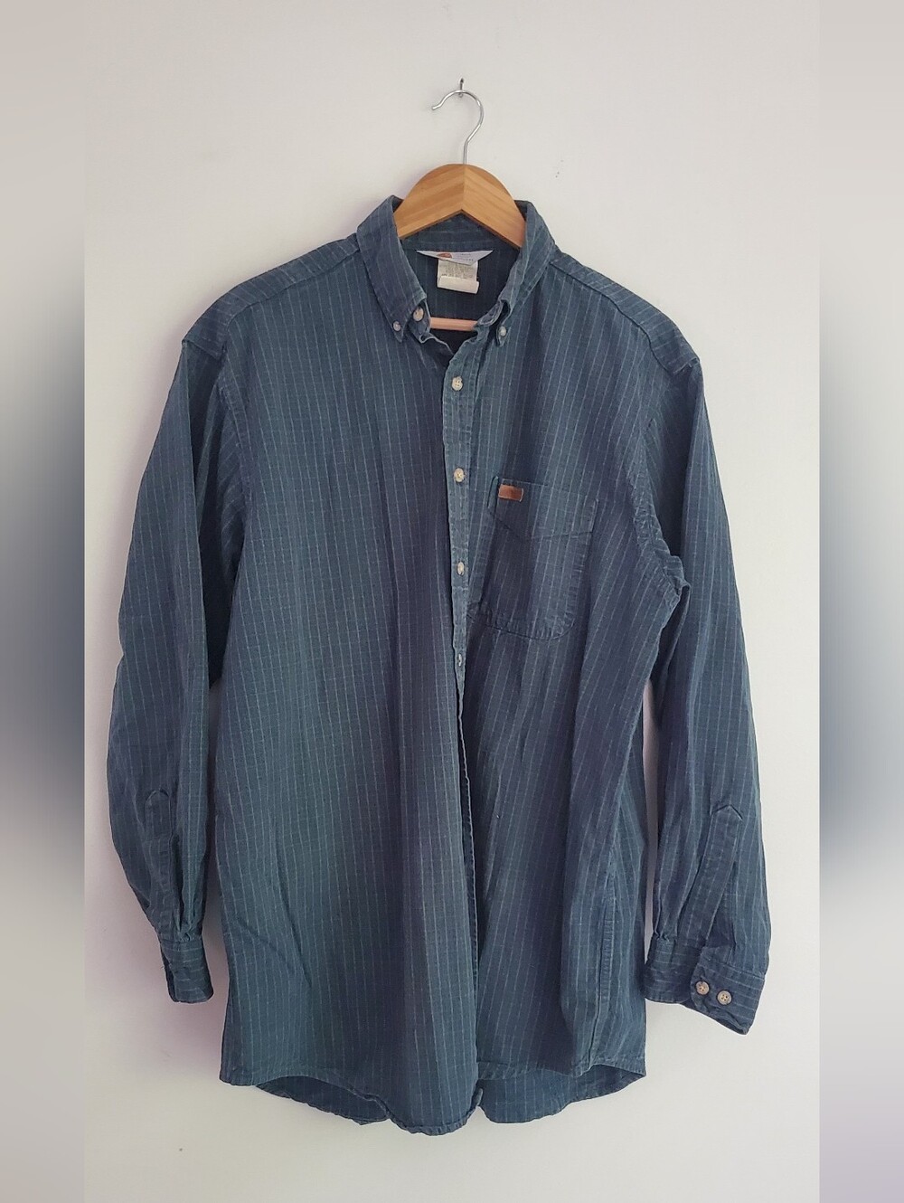 Carhartt Rugged Ourdoor Wear Vintage Cotton Button-Down Shirt Size Large Regular